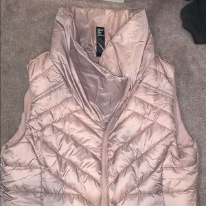 Light pink puffer vest
